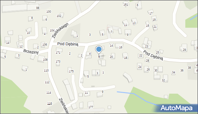 Rzeszotary, Pod Dębiną, 6, mapa Rzeszotary