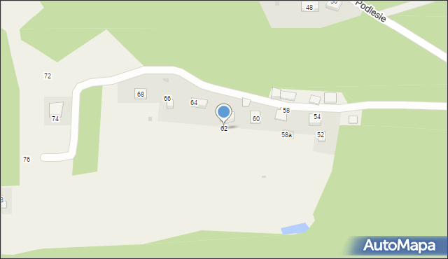 Rzeszotary, Podlesie, 62, mapa Rzeszotary