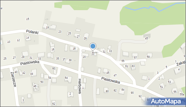 Rzeszotary, Polanki, 22, mapa Rzeszotary