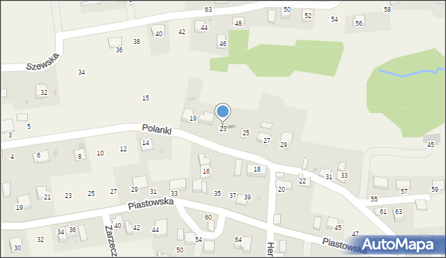 Rzeszotary, Polanki, 23, mapa Rzeszotary