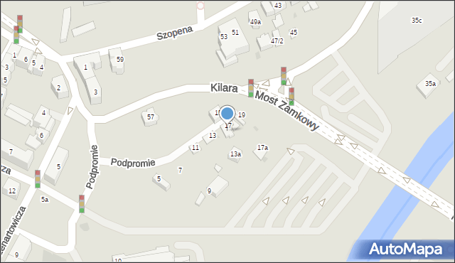 Rzeszów, Podpromie, 17/1, mapa Rzeszów