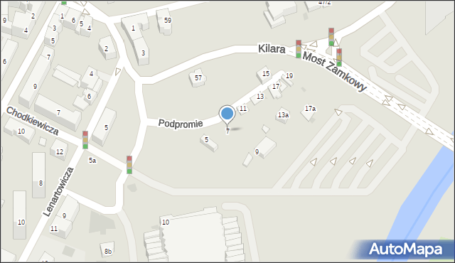 Rzeszów, Podpromie, 7, mapa Rzeszów