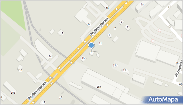 Rzeszów, Podkarpacka, 13, mapa Rzeszów