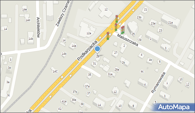 Rzeszów, Podkarpacka, 29, mapa Rzeszów