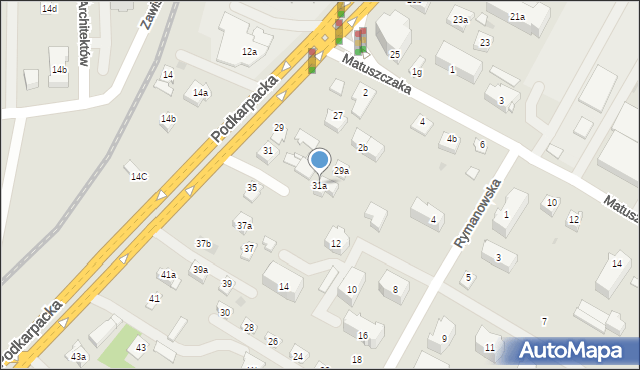 Rzeszów, Podkarpacka, 31a, mapa Rzeszów