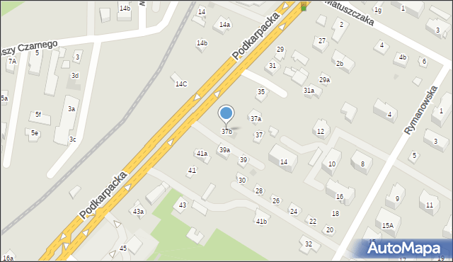 Rzeszów, Podkarpacka, 37b, mapa Rzeszów