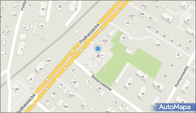 Rzeszów, Podkarpacka, 45, mapa Rzeszów