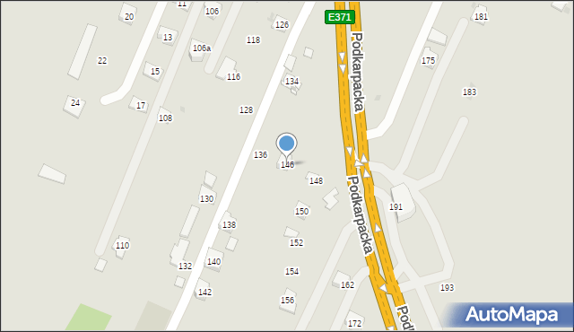 Rzeszów, Podkarpacka, 146, mapa Rzeszów