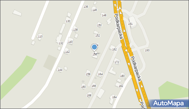 Rzeszów, Podkarpacka, 156, mapa Rzeszów