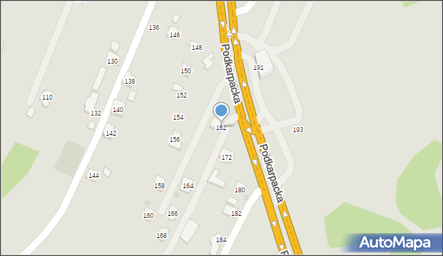 Rzeszów, Podkarpacka, 162, mapa Rzeszów