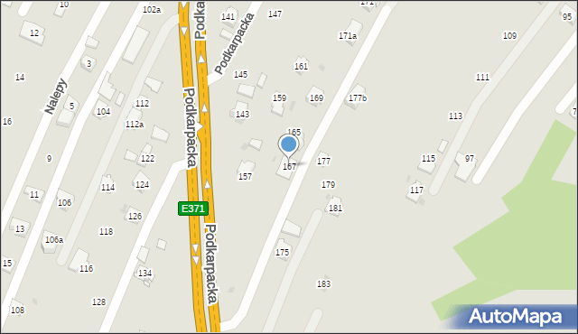 Rzeszów, Podkarpacka, 167, mapa Rzeszów