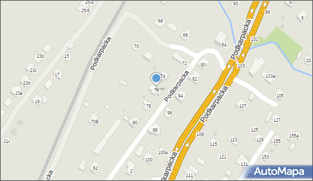 Rzeszów, Podkarpacka, 76, mapa Rzeszów