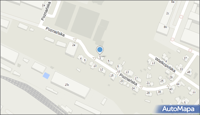 Rzeszów, Poznańska, 1, mapa Rzeszów