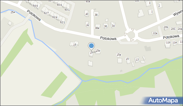 Rzeszów, Potokowa, 17, mapa Rzeszów