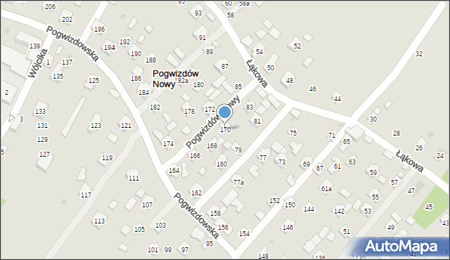 Rzeszów, Pogwizdowska, 170, mapa Rzeszów