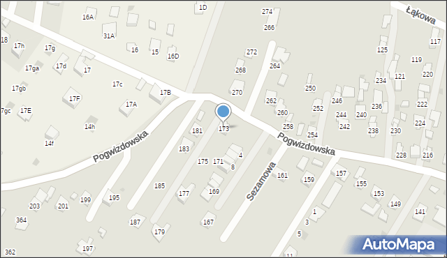 Rzeszów, Pogwizdowska, 173, mapa Rzeszów