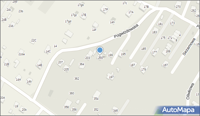 Rzeszów, Pogwizdowska, 201, mapa Rzeszów