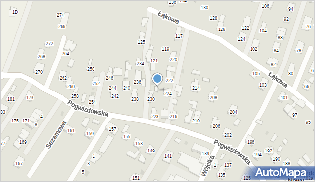Rzeszów, Pogwizdowska, 228a, mapa Rzeszów