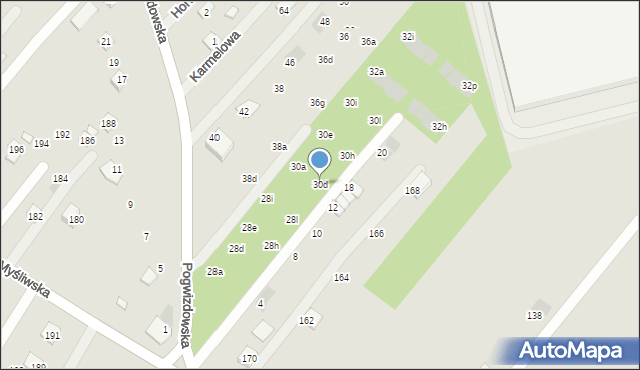 Rzeszów, Pogwizdowska, 30d, mapa Rzeszów