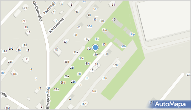 Rzeszów, Pogwizdowska, 30h, mapa Rzeszów