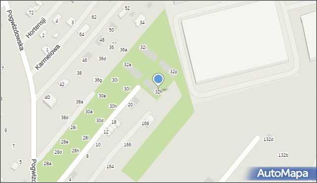 Rzeszów, Pogwizdowska, 32h, mapa Rzeszów