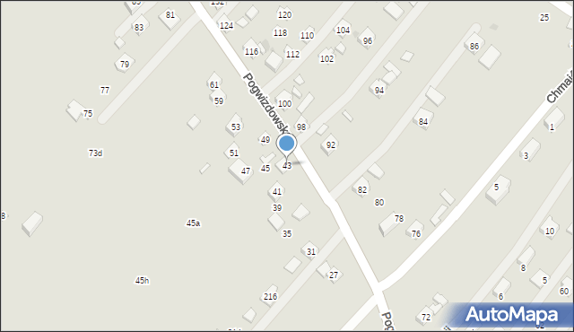 Rzeszów, Pogwizdowska, 43, mapa Rzeszów