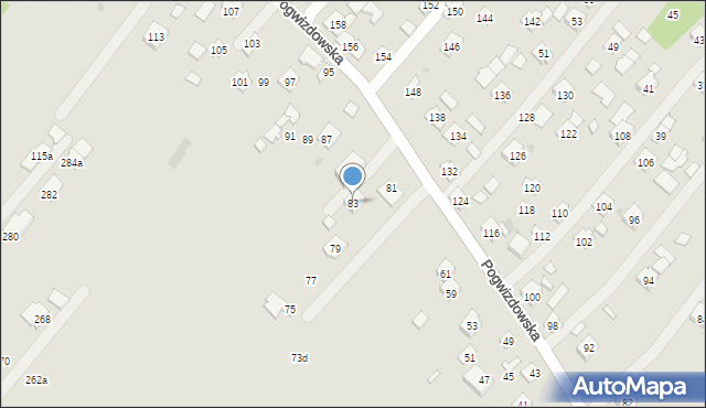 Rzeszów, Pogwizdowska, 83, mapa Rzeszów