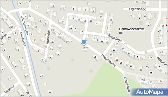 Rzeszów, Południowa, 12, mapa Rzeszów