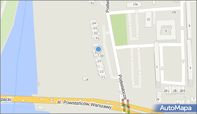 Rzeszów, Podwisłocze, 1/5, mapa Rzeszów