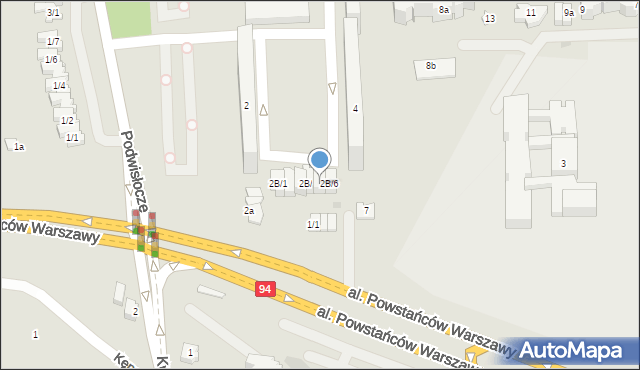 Rzeszów, Podwisłocze, 2B/5, mapa Rzeszów