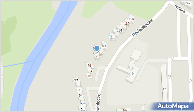 Rzeszów, Podwisłocze, 9/1, mapa Rzeszów
