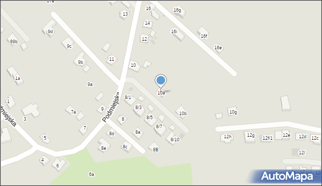 Rzeszów, Podmiejska, 10a, mapa Rzeszów