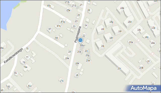 Rzeszów, Podmiejska, 20c, mapa Rzeszów