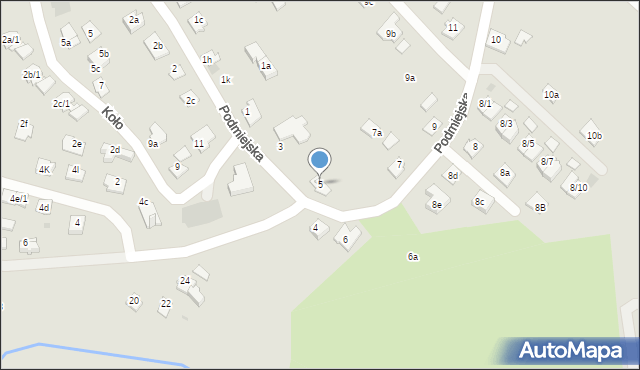 Rzeszów, Podmiejska, 5, mapa Rzeszów