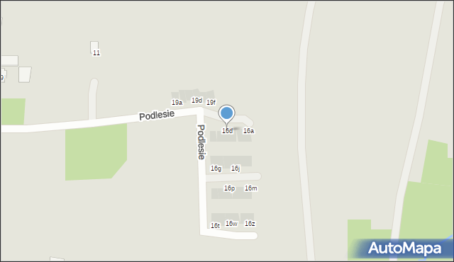 Rzeszów, Podlesie, 16d, mapa Rzeszów