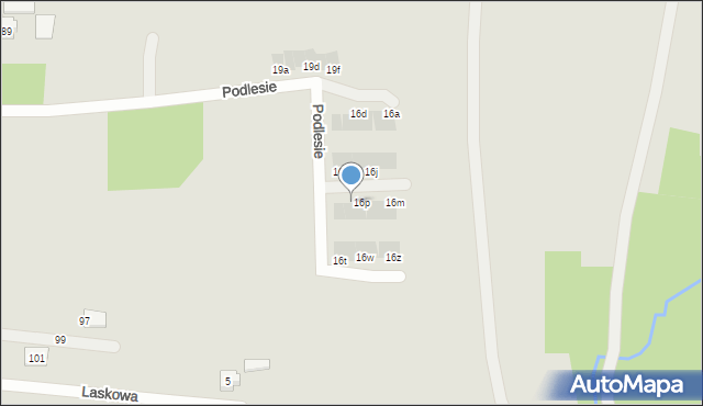 Rzeszów, Podlesie, 16r, mapa Rzeszów