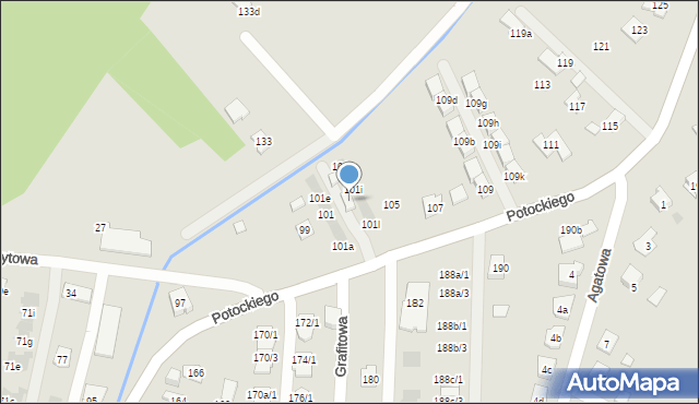 Rzeszów, Potockiego Alfreda, hr., 103, mapa Rzeszów