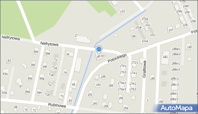 Rzeszów, Potockiego Alfreda, hr., 97, mapa Rzeszów