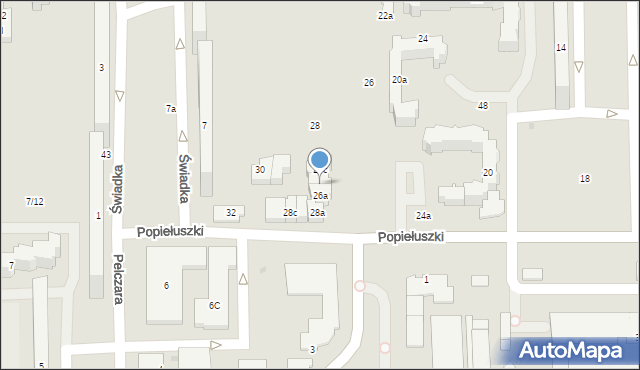 Rzeszów, Popiełuszki Jerzego, bł. ks., 26b, mapa Rzeszów