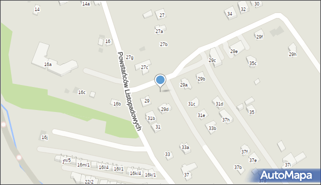 Rzeszów, Powstańców Listopadowych, 29da, mapa Rzeszów