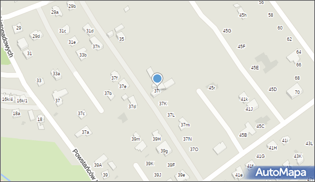 Rzeszów, Powstańców Listopadowych, 37i, mapa Rzeszów