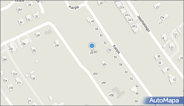 Rzeszów, Powstańców Listopadowych, 45i, mapa Rzeszów