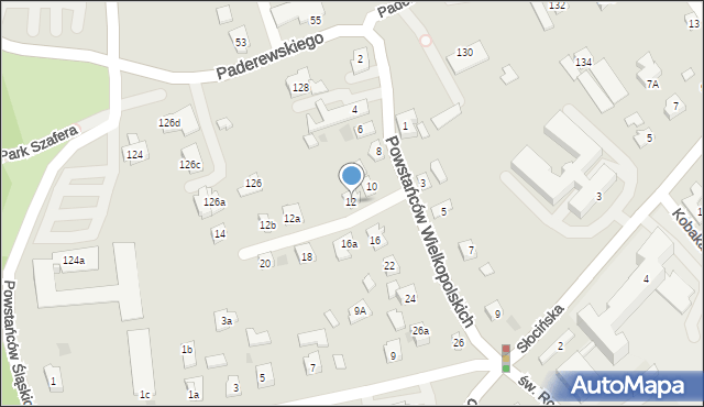 Rzeszów, Powstańców Wielkopolskich, 12, mapa Rzeszów