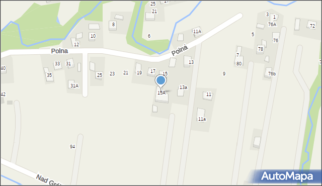 Rzezawa, Polna, 15A, mapa Rzezawa