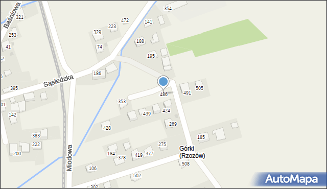 Rzozów, Podole, 29, mapa Rzozów