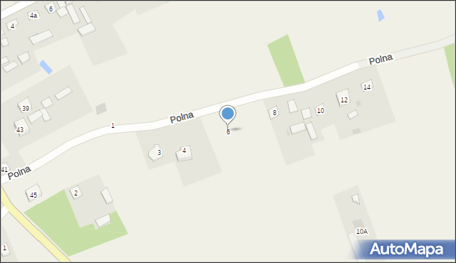 Rzuców, Polna, 6, mapa Rzuców
