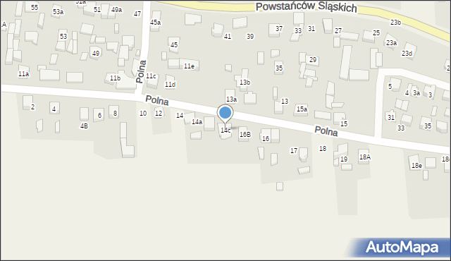 Sadów, Polna, 14c, mapa Sadów