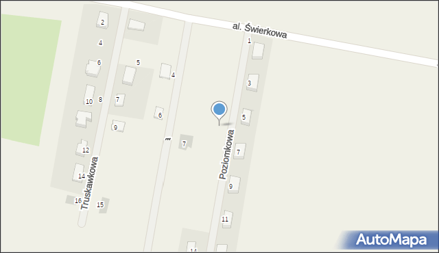 Sadowice, Poziomkowa, 6, mapa Sadowice