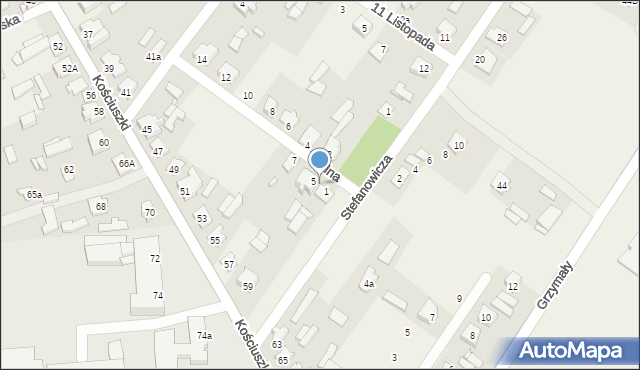 Sadowne, Polna, 3, mapa Sadowne