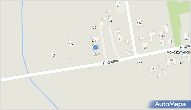 Sandomierz, Pogodna, 23, mapa Sandomierza